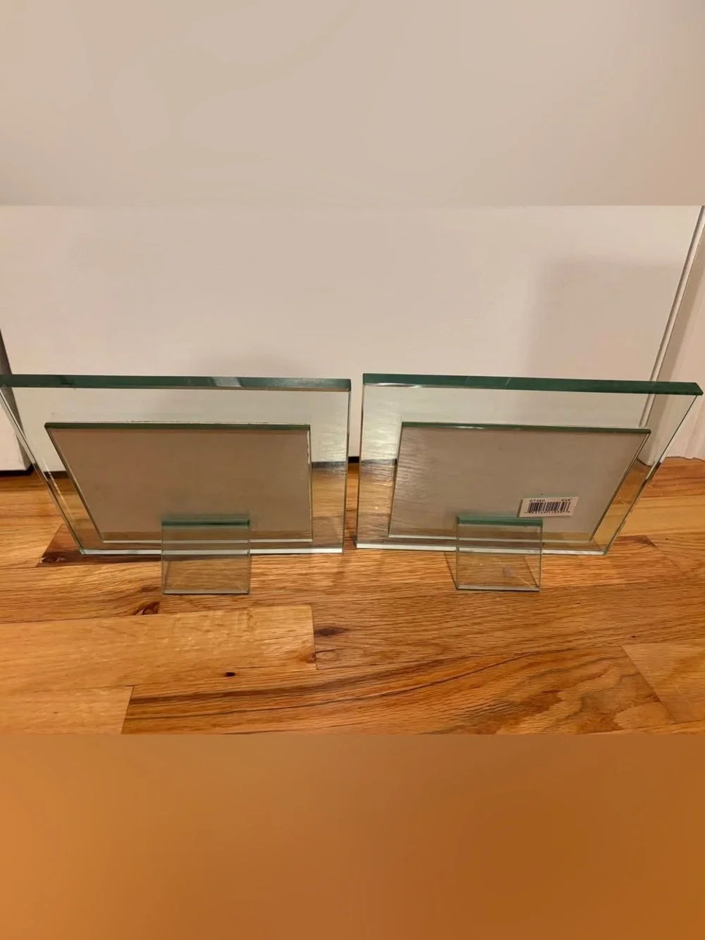 Clear Glass Picture Frames - Set of 2